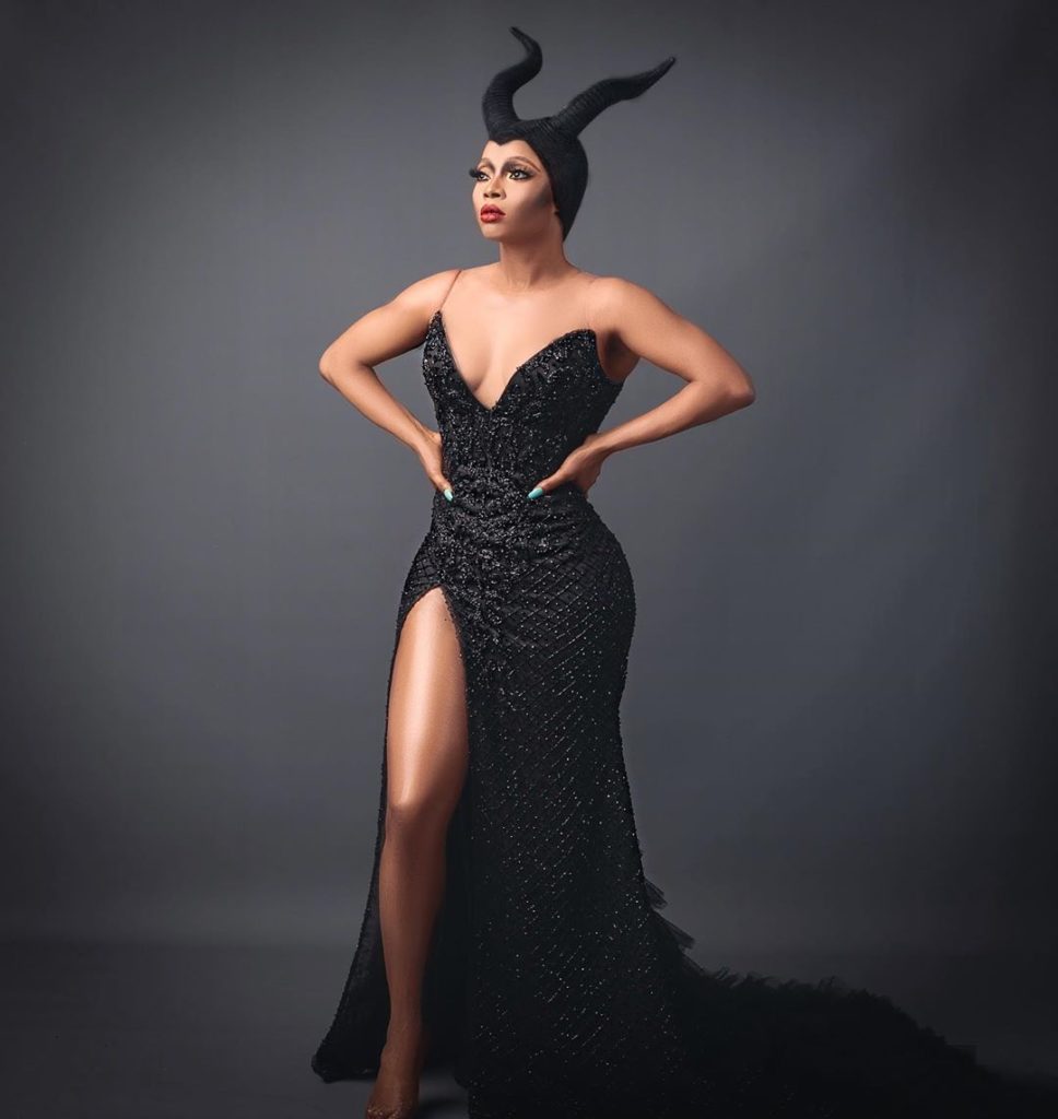 Toke Makinwa Poses In Mind-blowing Costume For Halloween (Photos)  