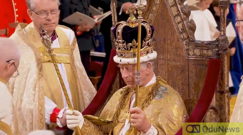 King Charles III Crowned at Westminster Abbey Amidst Celebrations and Protests  